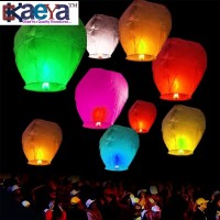 OkaeYa SKY LANTERN PAPER LAMP LIGHT WITH CANDLE LIGHT SKYLANTERN min 50 pcs